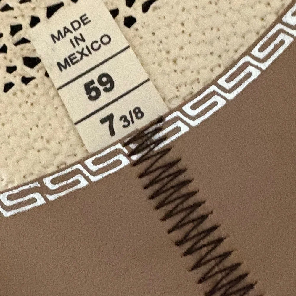 David Turner Straw Bangora Cowboy Hat - XXXX - 7 3/8 - Picture 12 of 16